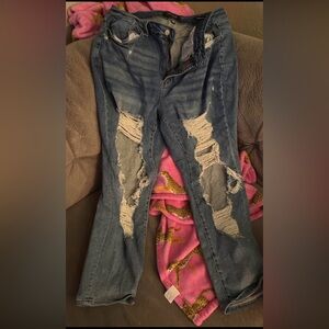 Judy Blue Boyfriend high distressed jeans